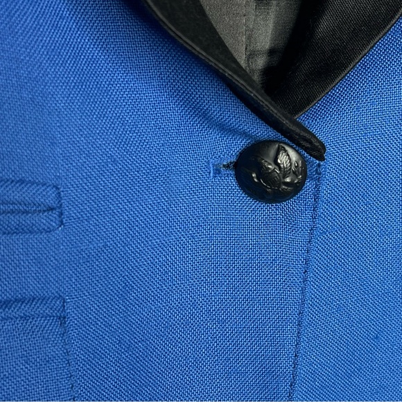 Smythe Shawl-Collar Blazer in Blue Size 8 - Picture 9 of 12